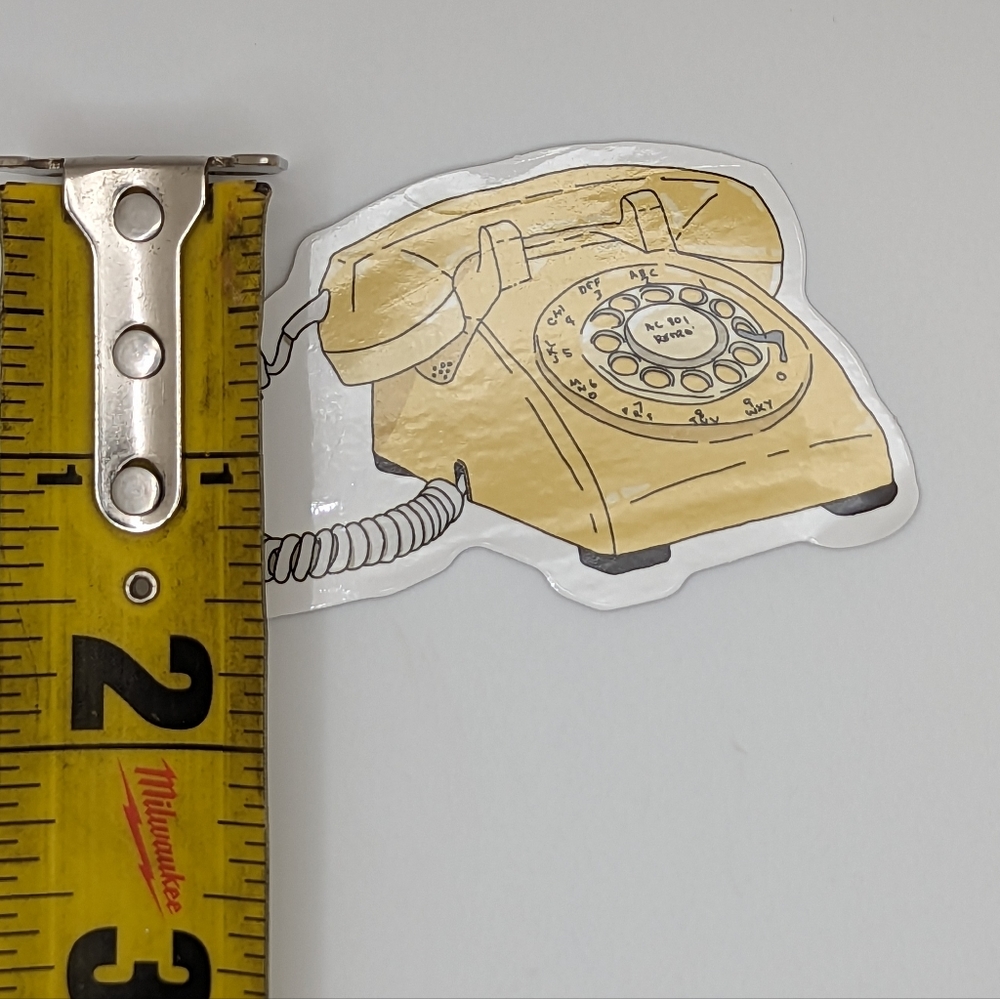 Rotary Telephone Sticker - Picture 2 of 2